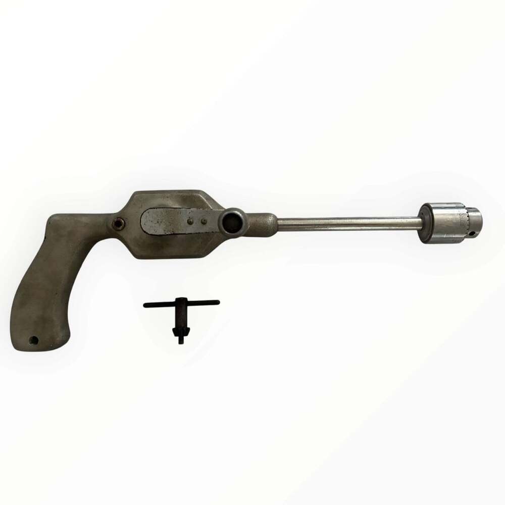 Vintage Surgical Pistol Grip Zimmer Hand Drill Jacobs 1B Stainless Chuck & Key